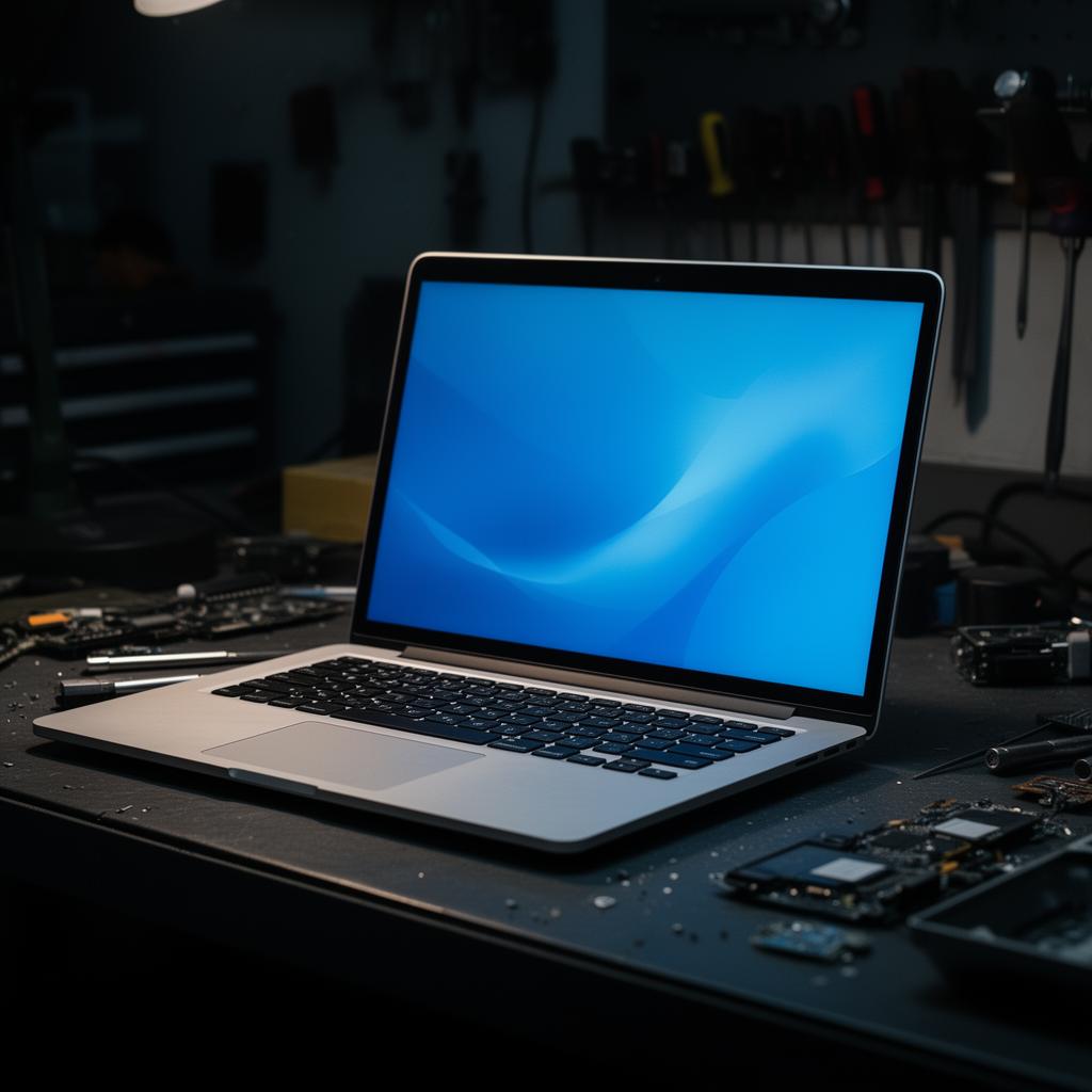 MacBook Screen nachher