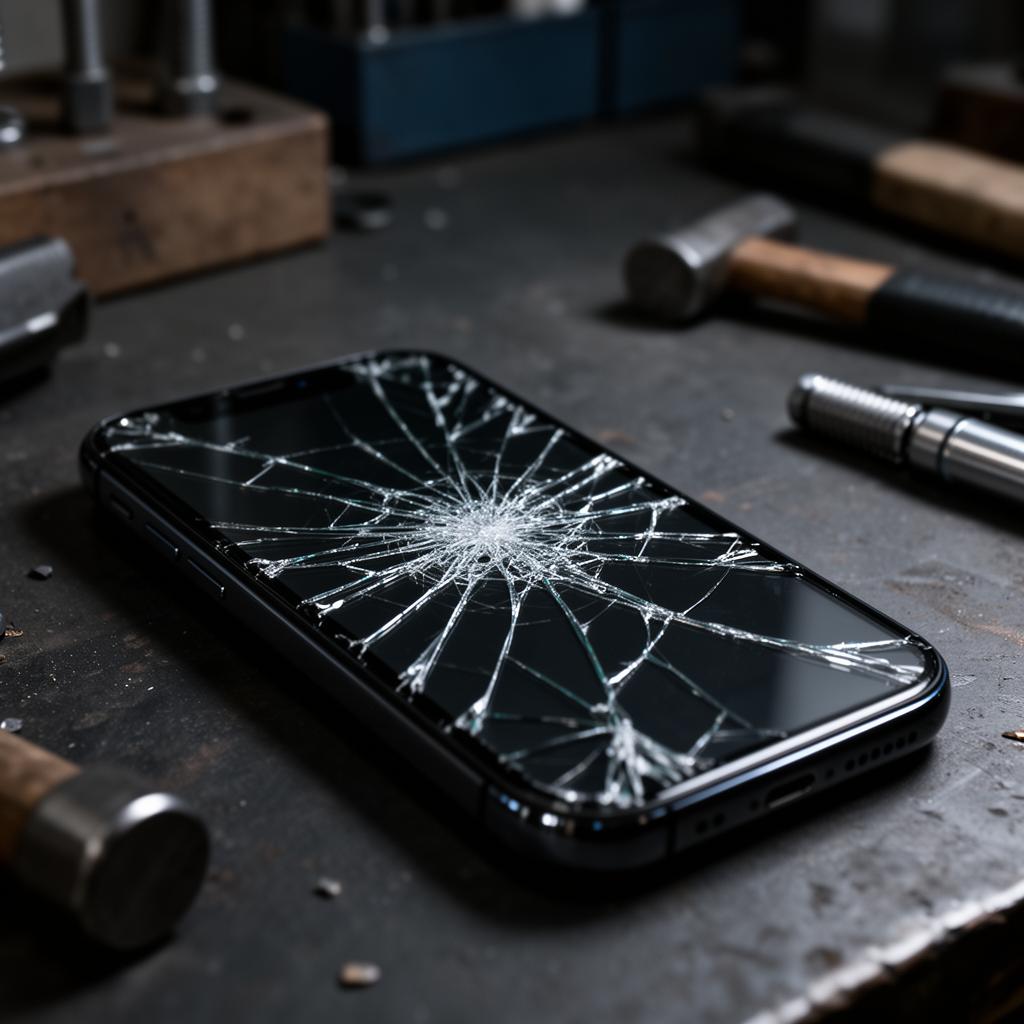 iPhone Display vorher