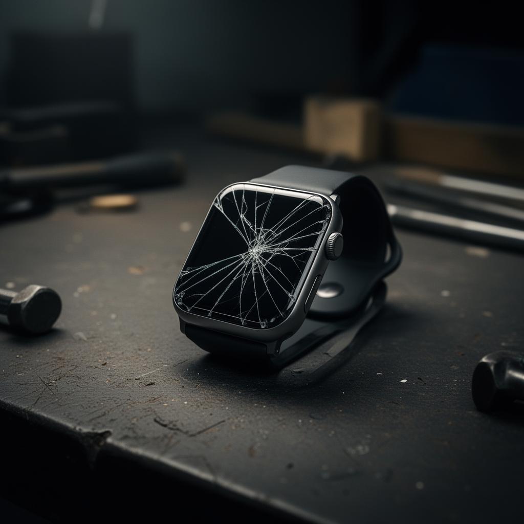 Smartwatch Glas vorher